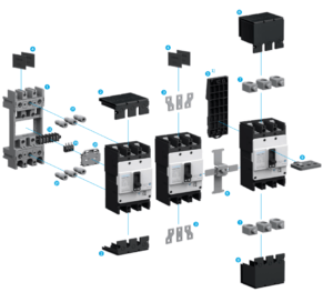 کلید اتوماتیک 16 آمپر هیوندای قابل تنظیم سه پل سری HGM با ظرفیت قطع 38kA