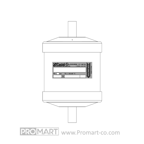 فیلتر درایر 3/8 جوشی کد DF316/3S کستل - Image 3