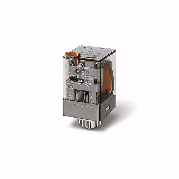 Finder 24V DC Two Contact Glass Relay