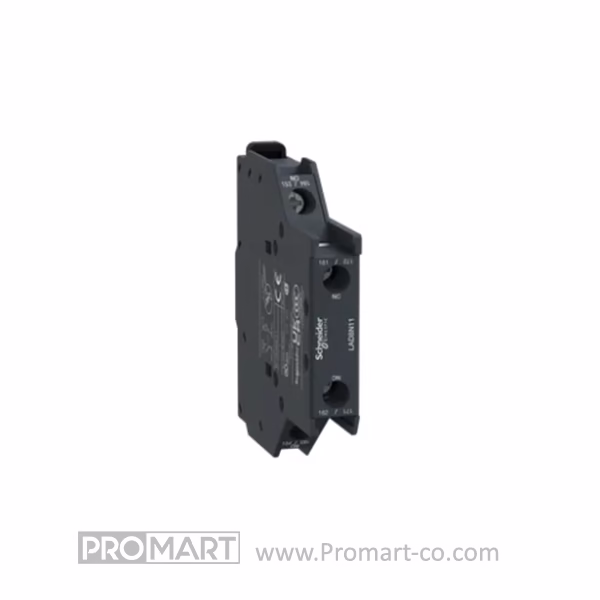 Schneider Auxiliary Contact Block, TeSys D, 1NO + 1NC, Side Mounting, Screw Terminals